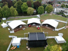 Van Dalsen Alu boogtent 15 meter 2 exersitieveld woerden